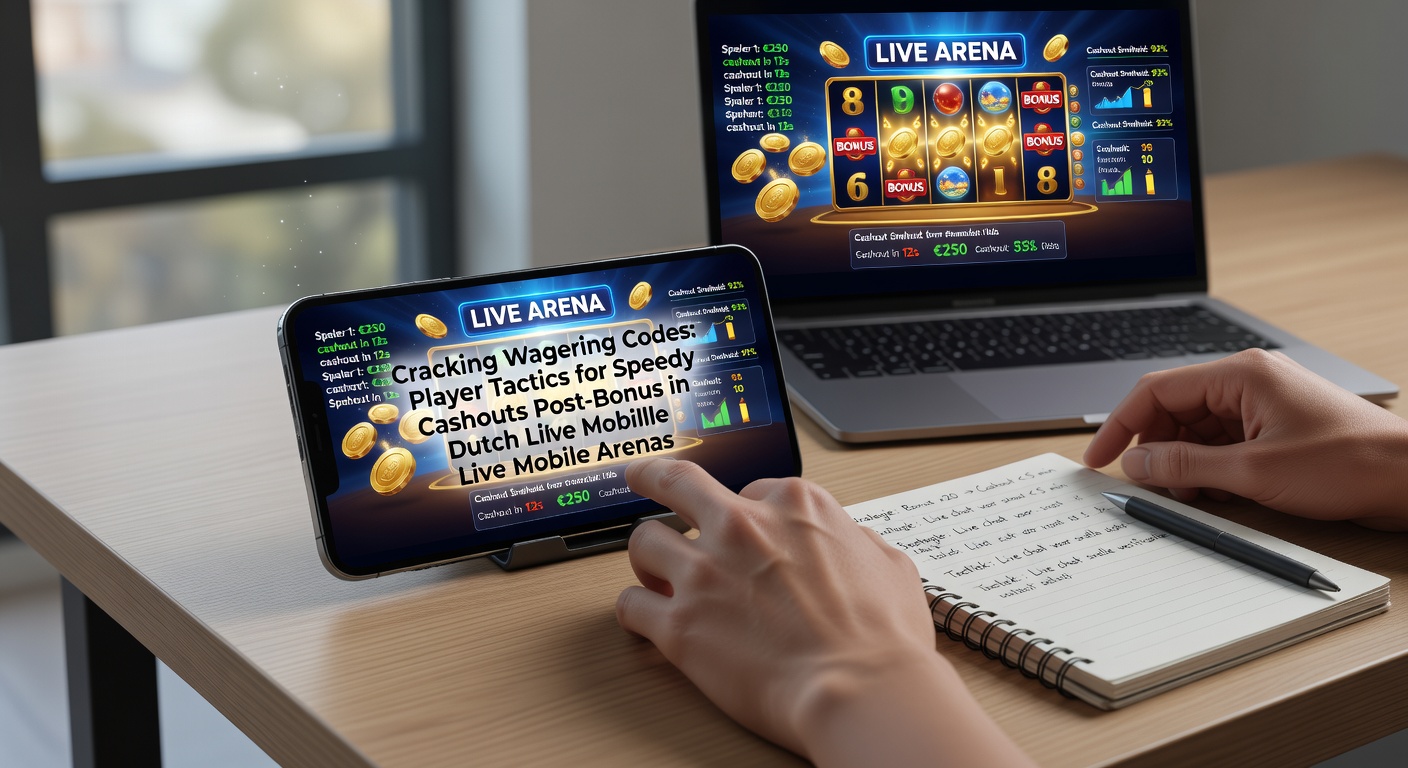 Mobiel scherm met live blackjack sessie, wagering meter bijna vol en iDEAL uitbetalingsknop actief