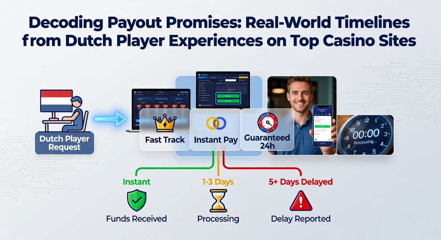 Grafiek met uitbetalingstijdlijnen van Nederlandse online casino's, gebaseerd op spelersrecensies uit 2026