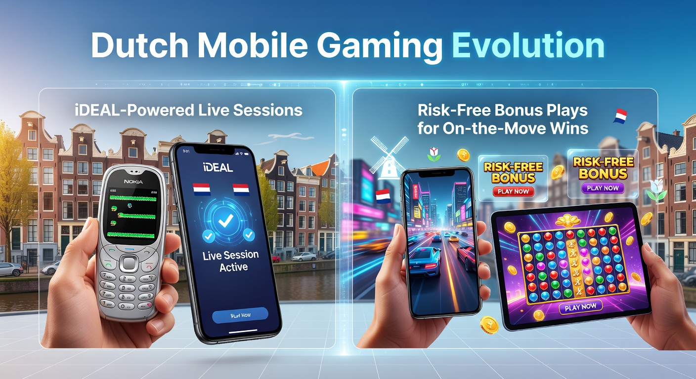Mobiele speler geniet van live casino sessie op smartphone met iDEAL betaling in Nederland