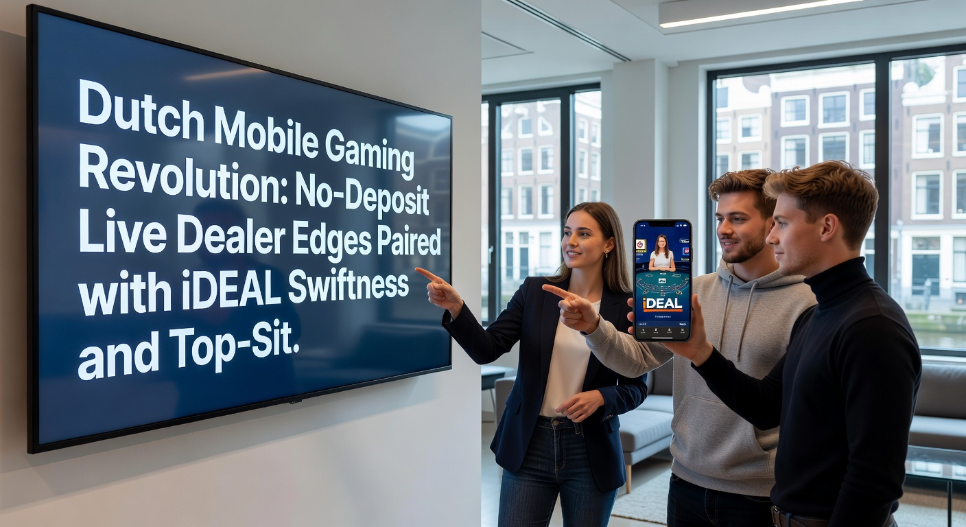 iDEAL betaalscherm op mobiel casino app met live dealer roulette in achtergrond, illustrerend naadloze Nederlandse transacties
