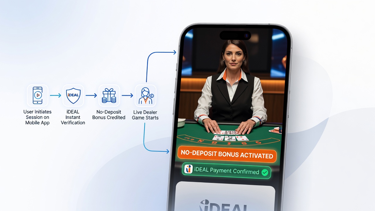 Mobiele live dealer sessies met iDEAL en no-deposit integratie in Nederland