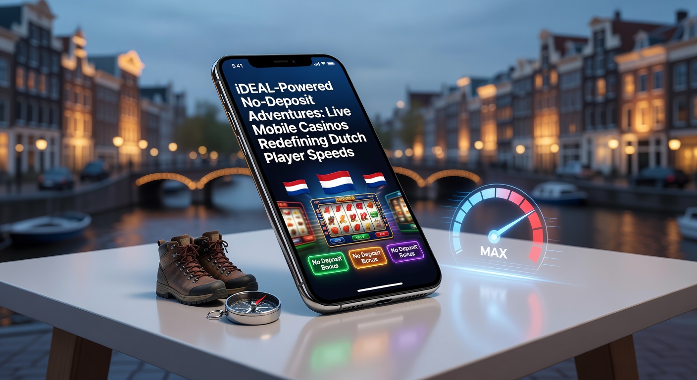 Smartphone met live dealer blackjack sessie en iDEAL betaalicoon op Nederlands casino platform