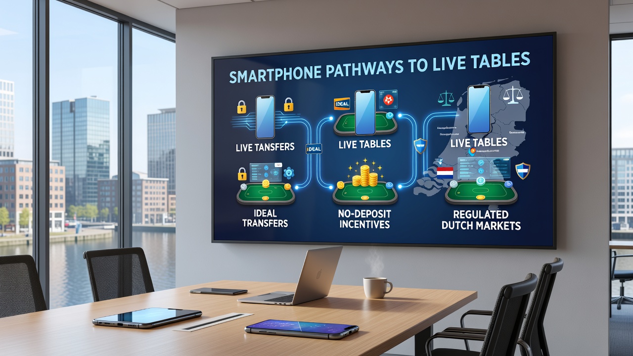 Smartphone met live casinospellen en iDEAL betalingen in Nederland