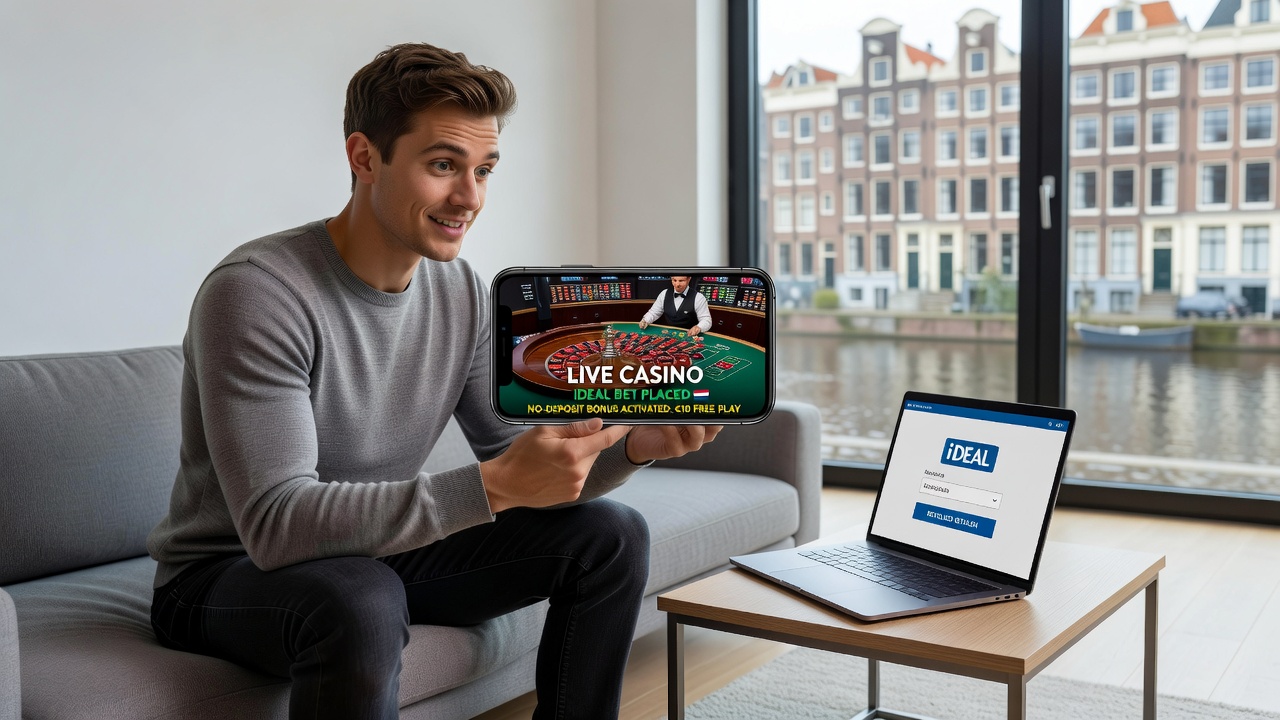 Nederlandse smartphonegebruikers die live casino tafels combineren met iDEAL betalingen en no-deposit aanbiedingen op mobiele apparaten
